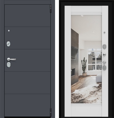 Дверь Порта  R 4.K41 Graphite Pro/Alaska- фото